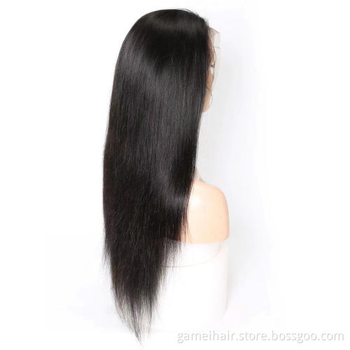 Cheap 10a Raw Brazilian Virgin Human Hair Lace Front Wig Vendor 4x4 5x5 Full HD Swiss Lace Frontal Closure Wig For Black Women